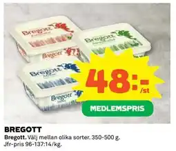 Coop Daglivs BREGOTT, Medlemspris erbjuda