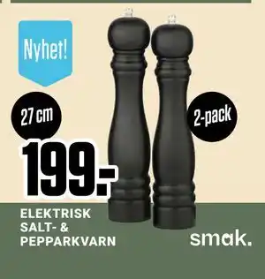 ÖoB ELEKTRISK SALT- & PEPPARKVARN, SEK 199 erbjuda