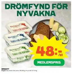 Coop Daglivs BREGOTT, Medlemspris erbjuda