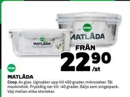 Coop Daglivs MATLÅDA erbjuda