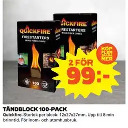 Coop Daglivs TÄNDBLOCK 100-PACK, SEK 99 erbjuda
