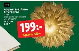 Jem&Fix ADVENTSSTJÄRNA SNÖFLINGA, SEK 199 erbjuda
