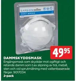 Jem&Fix DAMMSKYDDSMASK, SEK 49.95 erbjuda