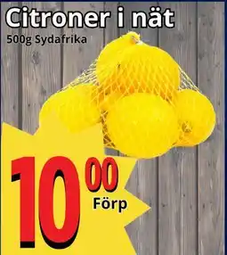 Supergrossen Citroner i nät, SEK 10 erbjuda