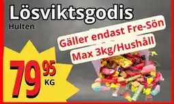 Supergrossen Lösviktsgodis, SEK 79.95 erbjuda