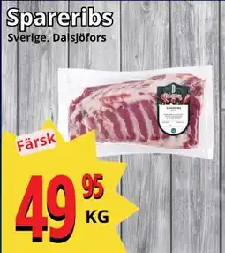 Supergrossen Spareribs, SEK 49.95 erbjuda