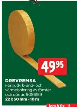 Jem&Fix DREVREMSA, SEK 49.95 erbjuda