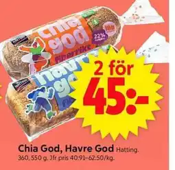 ICA Supermarket Hatting Chia God, Havre God erbjuda