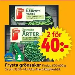 ICA Supermarket Findus Frysta grönsaker erbjuda