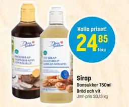 Eurocash DANSUKKER Sirap erbjuda