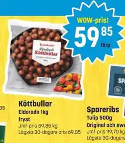 Eurocash ELDORADO Köttbullar erbjuda