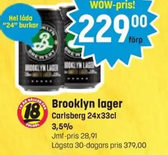 Eurocash CARLSBERG Brooklyn lager erbjuda