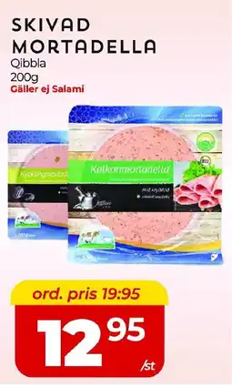 Matrix Butikerna QIBBLA Skivad mortadella erbjuda