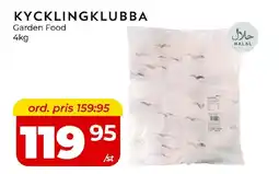 Matrix Butikerna GARDEN FOOD Kycklingklubba erbjuda