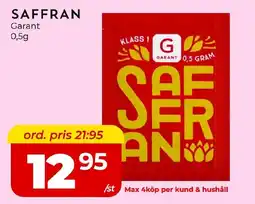 Matrix Butikerna GARANT Saffran erbjuda