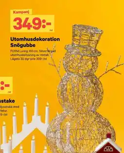 City Gross Utomhusdekoration snögubbe erbjuda