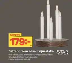 City Gross Batteridriven adventsljusstake erbjuda