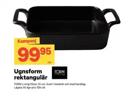 City Gross Ugnsform rektangulär erbjuda