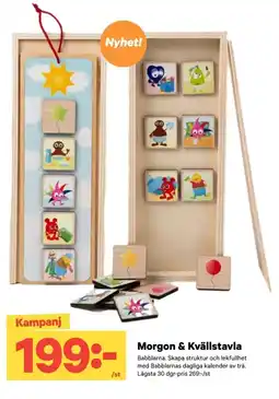 City Gross Morgon & kvällstavla erbjuda