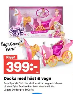 City Gross Docka med häst & vagn erbjuda