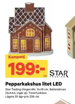 City Gross Pepparkakshus litet led erbjuda