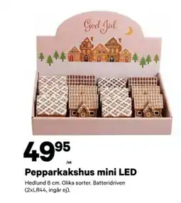 City Gross Pepparkakshus mini led erbjuda