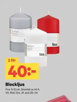 City Gross FIXA Blockljus erbjuda