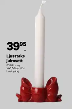 City Gross Ljusstake julrosett erbjuda