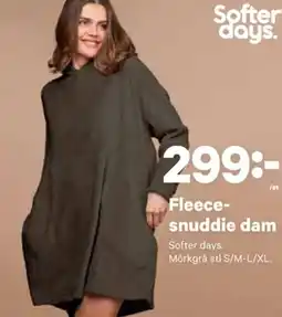 City Gross Fleece- snuddie dam erbjuda