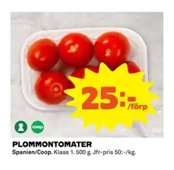 Coop Plommontomater erbjuda