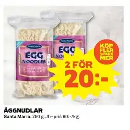 Coop SANTA MARIA Äggnudlar erbjuda