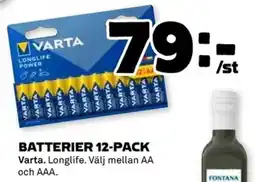 Coop VARTA Batterier 12-pack erbjuda