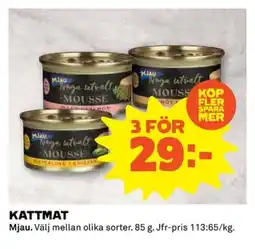 Coop MJAU Kattmat erbjuda
