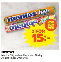 Coop Mentos erbjuda
