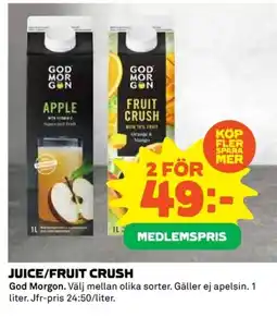 Coop Juice/fruit crush erbjuda