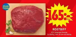 ICA Maxi Rostbiff erbjuda