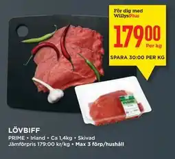 Willys LÖVBIFF, Medlemspris erbjuda