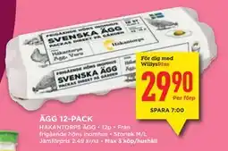 Willys ÄGG 12-PACK, Medlemspris erbjuda