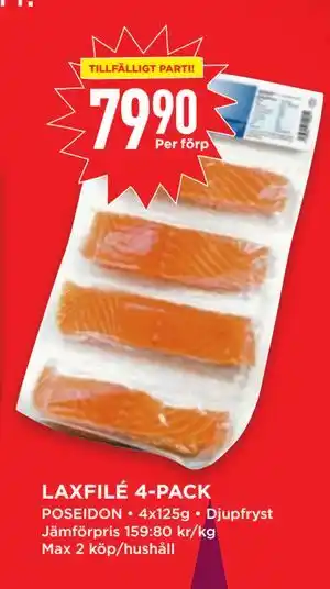 LAXFILÉ 4-PACK, SEK 79.9