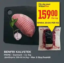 Willys BENFRI KALVSTEK, Medlemspris erbjuda