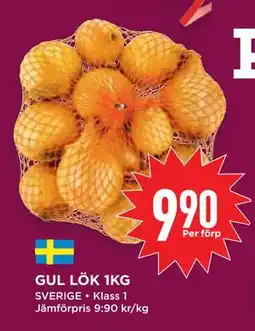 Willys Hemma GUL LÖK 1KG, SEK 9.9 erbjuda