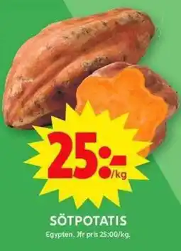 ICA Maxi Sötpotatis erbjuda