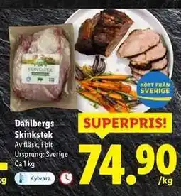 Lidl Dahlbergs Skinkstek erbjuda