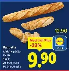 Lidl Baguette erbjuda