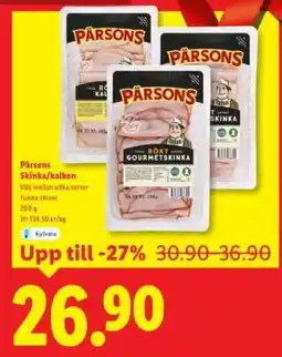 Lidl Pärsons Skinka/kalkon erbjuda