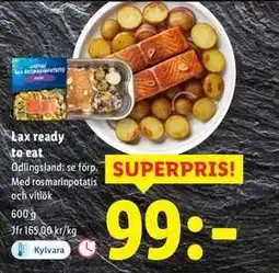 Lidl Lax ready to eat erbjuda