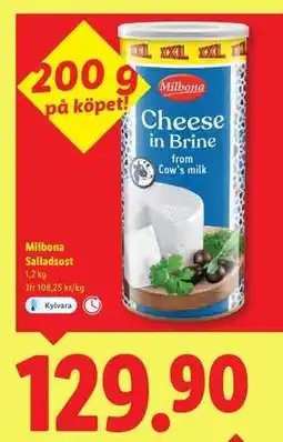 Lidl MILBONA Salladsost erbjuda