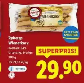 Lidl Rybergs Wienerkorv erbjuda