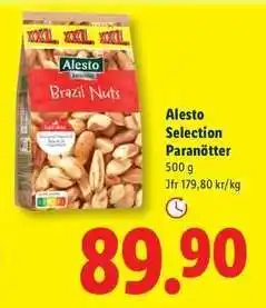 Lidl Alesto Selection Paranötter erbjuda