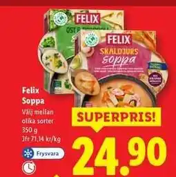 Lidl Felix soppa erbjuda